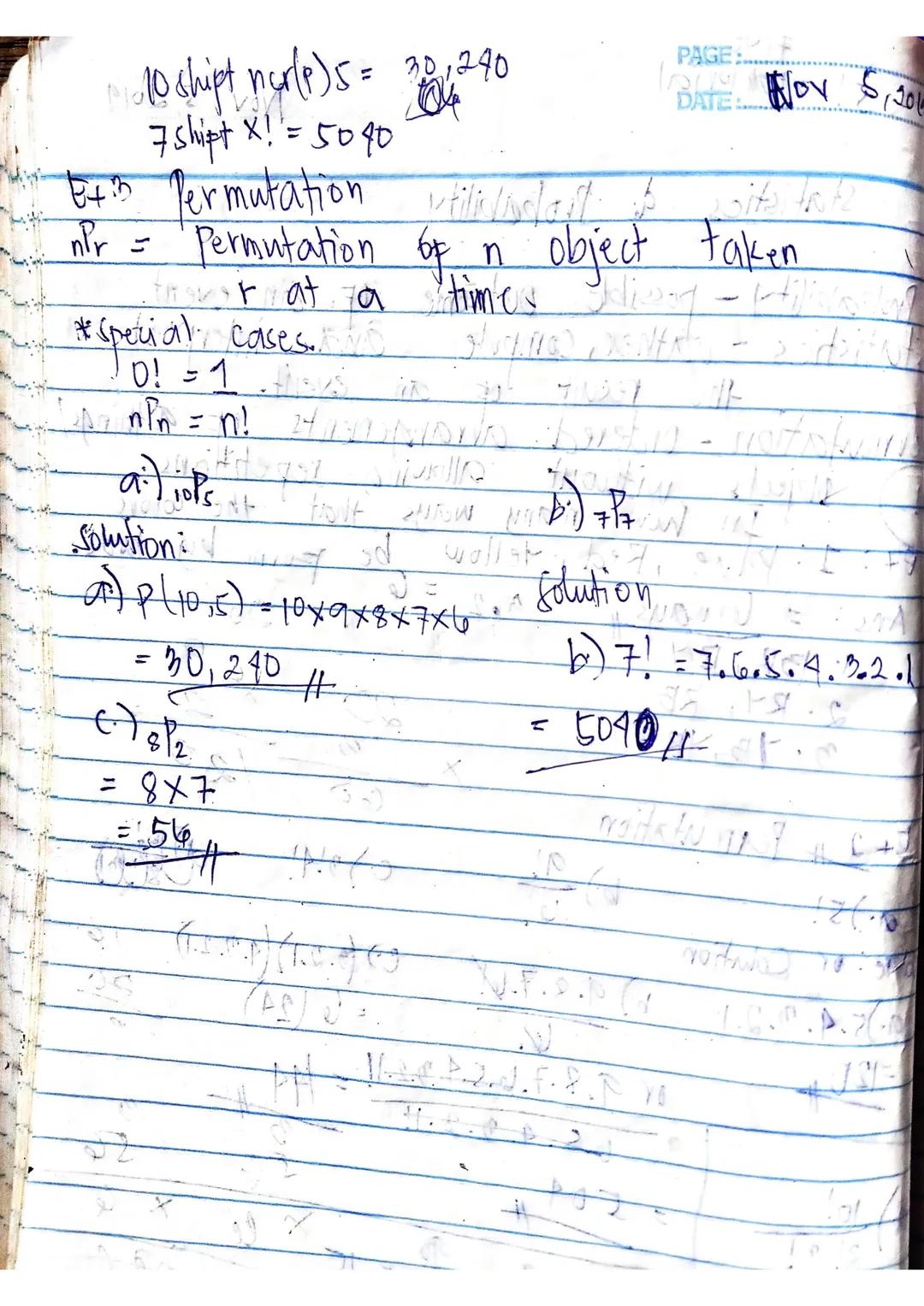 Five
5!-7 tutorial
PAGE
DATE: Nov 5, 2019
Statistics & Probability
Probability - possible outcome of an event.
Statistics - gather, compute