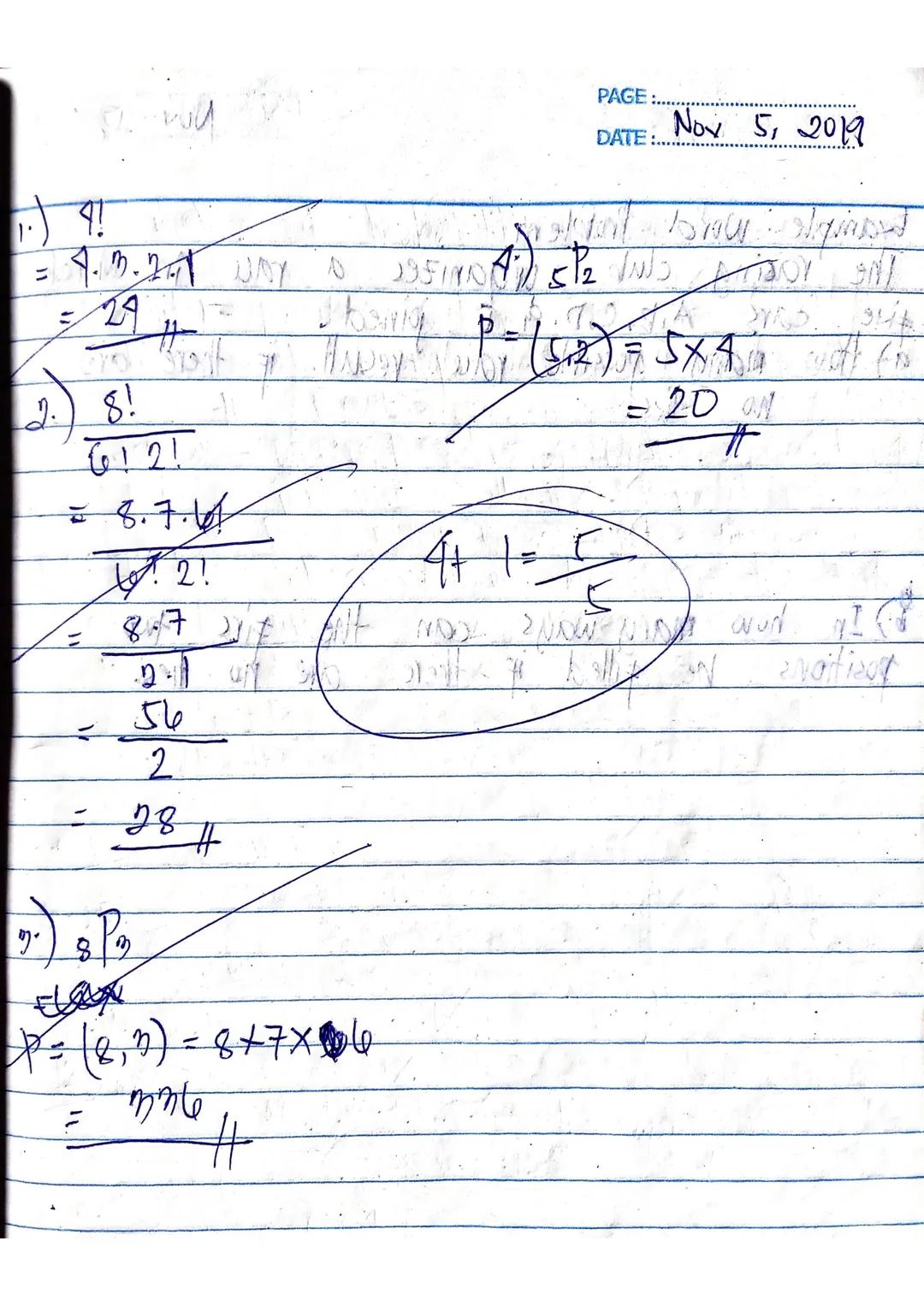 Five
5!-7 tutorial
PAGE
DATE: Nov 5, 2019
Statistics & Probability
Probability - possible outcome of an event.
Statistics - gather, compute