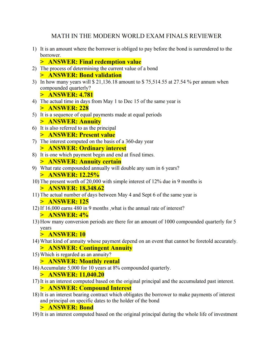 Mathematics In The Modern World
Module #1
Topic: THE NATURE OF MATHEMATICS
MATHEMATICS is:
• the study of pattern and structure.
• a useful