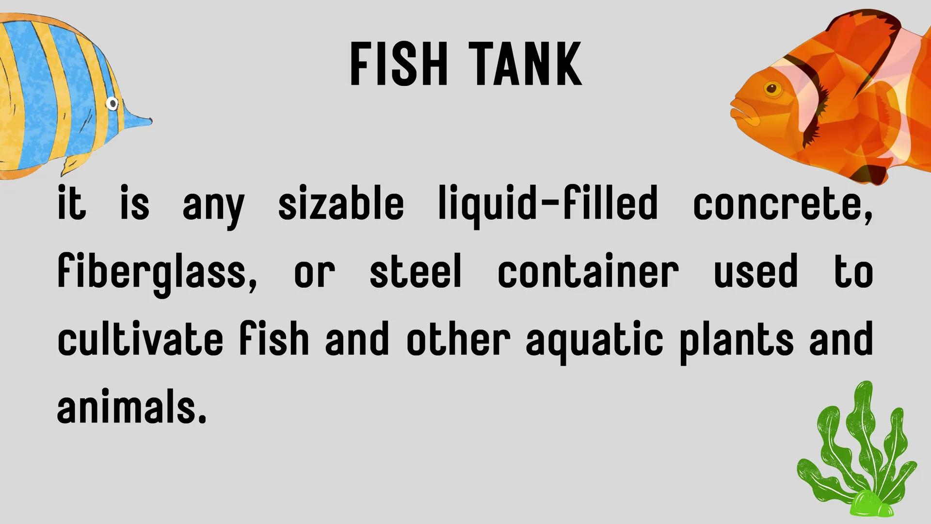 # LESSON 1:
# AQUACULTURE AQUACULTURE
is the farming of aquatic
organisms such as fish
and
shellfish under
controlled conditions RA 8550 (T