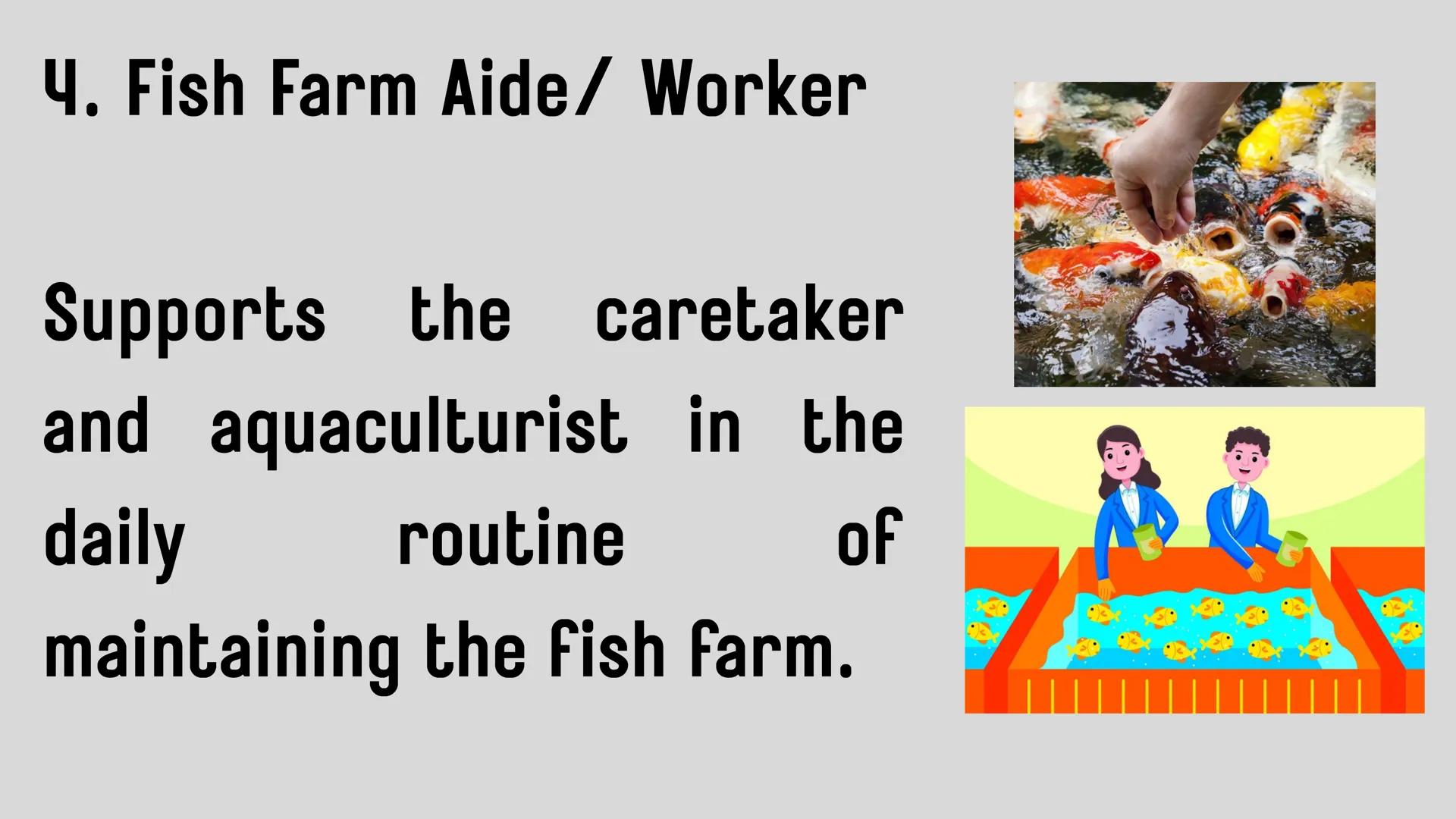 # LESSON 1:
# AQUACULTURE AQUACULTURE
is the farming of aquatic
organisms such as fish
and
shellfish under
controlled conditions RA 8550 (T