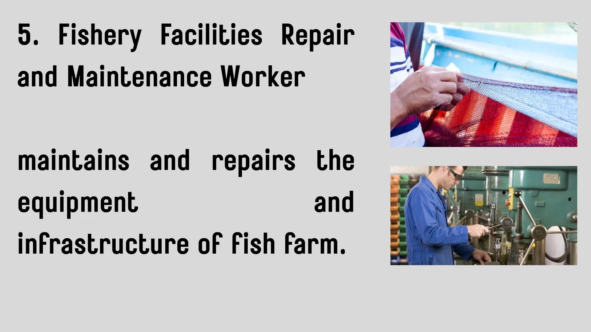 # LESSON 1:
# AQUACULTURE AQUACULTURE
is the farming of aquatic
organisms such as fish
and
shellfish under
controlled conditions RA 8550 (T