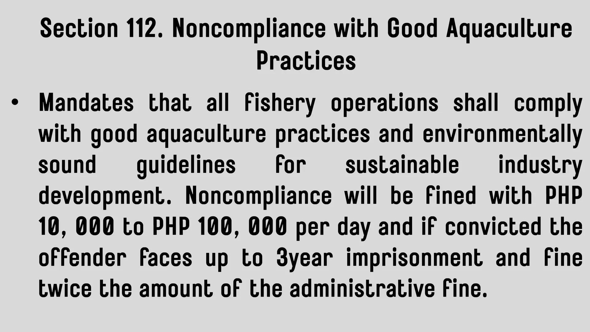 # LESSON 1:
# AQUACULTURE AQUACULTURE
is the farming of aquatic
organisms such as fish
and
shellfish under
controlled conditions RA 8550 (T