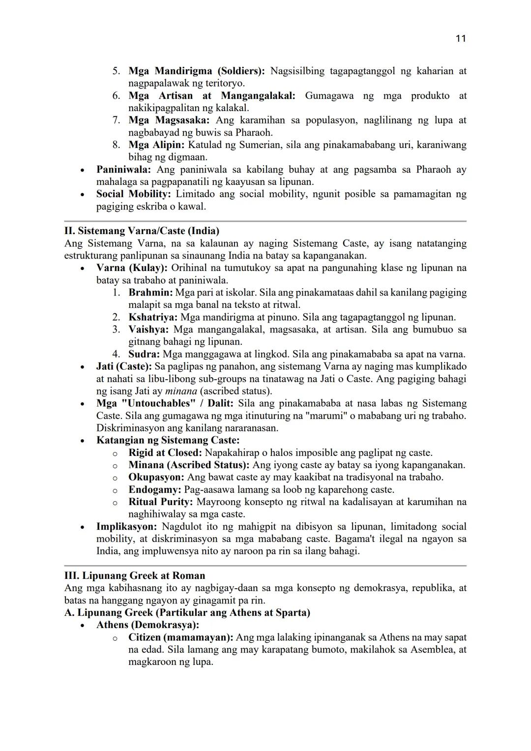 --- OCR Start ---
1
COMPENDIUM OF NOTES
ARALING PANLIPUNAN GRADE 8
"ANG ASYA AT DAIGDIG"
Batay sa Revised K to 12 Curriculum
UNANG MARKAHAN