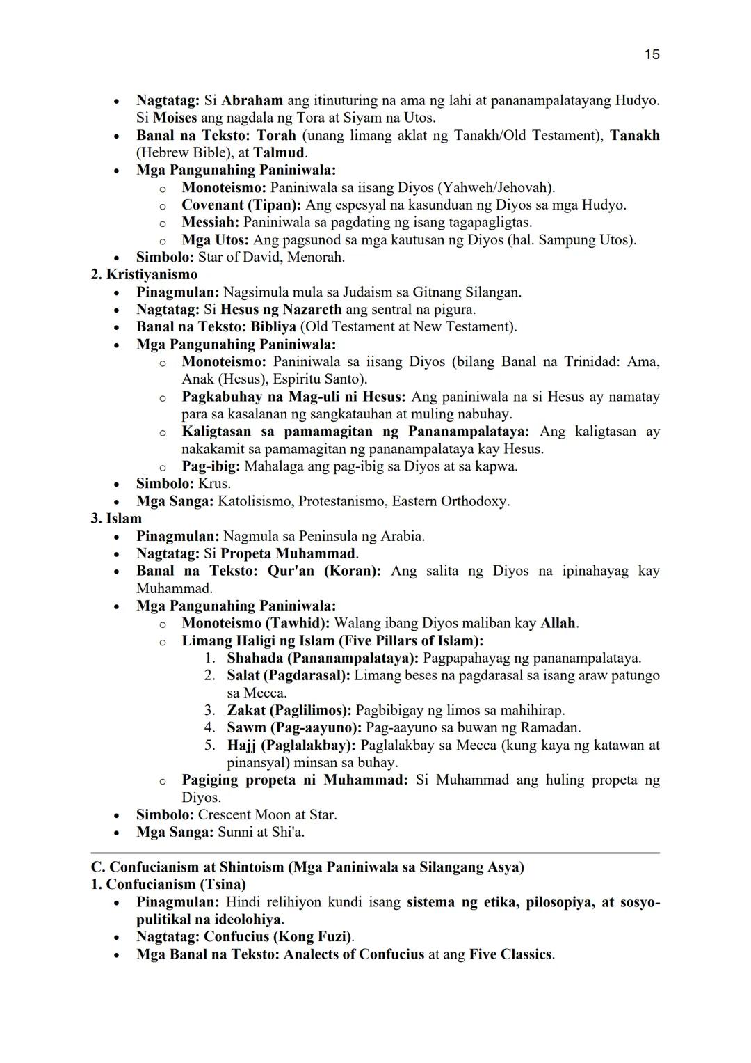 --- OCR Start ---
1
COMPENDIUM OF NOTES
ARALING PANLIPUNAN GRADE 8
"ANG ASYA AT DAIGDIG"
Batay sa Revised K to 12 Curriculum
UNANG MARKAHAN
