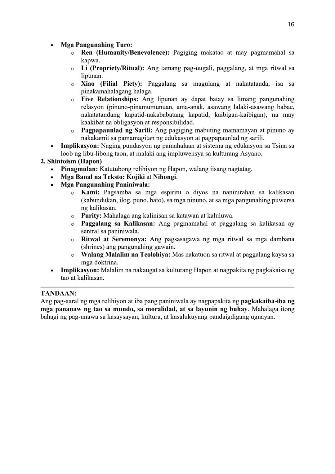 --- OCR Start ---
1
COMPENDIUM OF NOTES
ARALING PANLIPUNAN GRADE 8
"ANG ASYA AT DAIGDIG"
Batay sa Revised K to 12 Curriculum
UNANG MARKAHAN