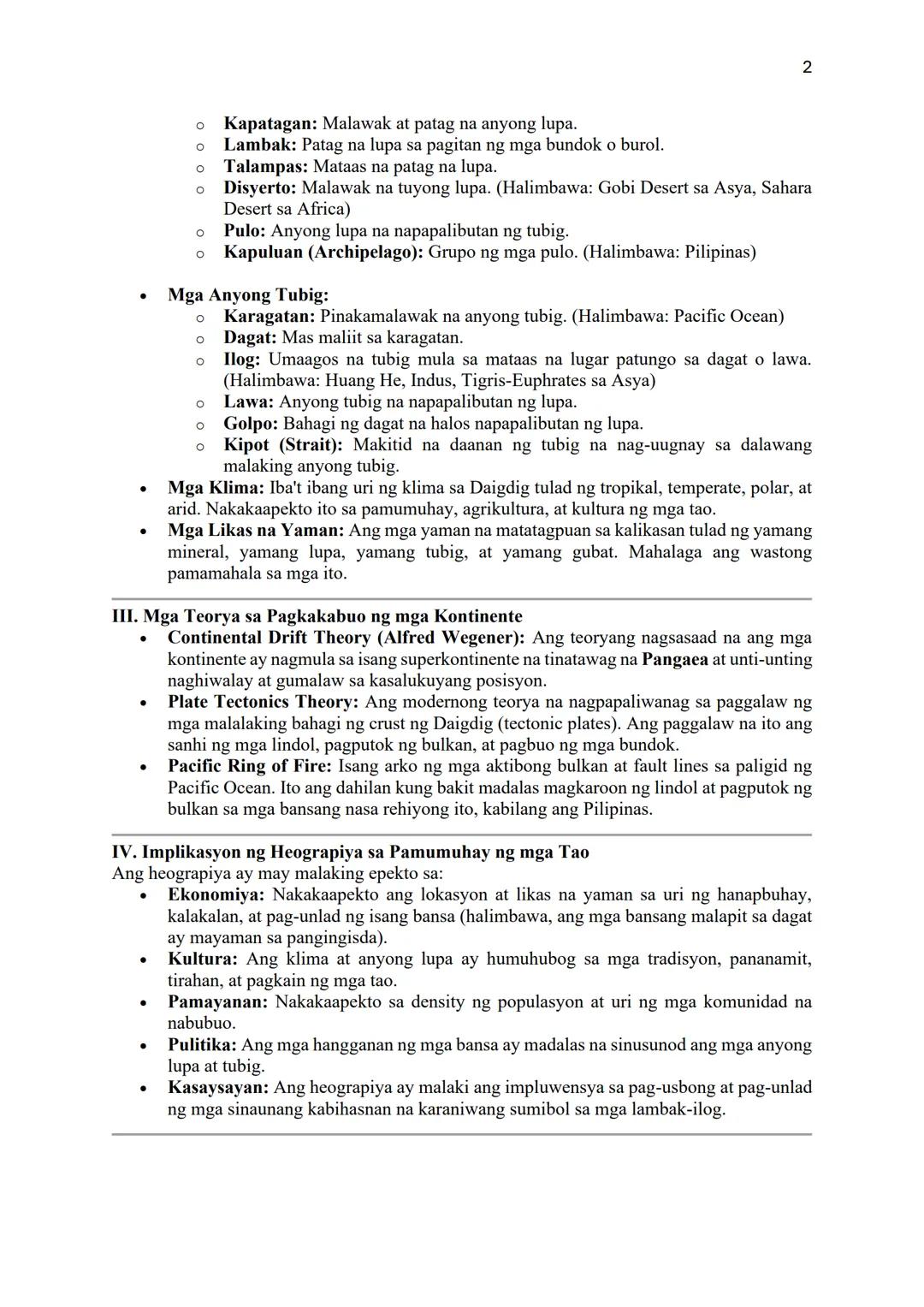 --- OCR Start ---
1
COMPENDIUM OF NOTES
ARALING PANLIPUNAN GRADE 8
"ANG ASYA AT DAIGDIG"
Batay sa Revised K to 12 Curriculum
UNANG MARKAHAN