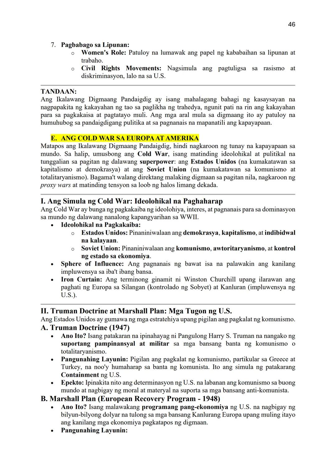 --- OCR Start ---
1
COMPENDIUM OF NOTES
ARALING PANLIPUNAN GRADE 8
"ANG ASYA AT DAIGDIG"
Batay sa Revised K to 12 Curriculum
UNANG MARKAHAN
