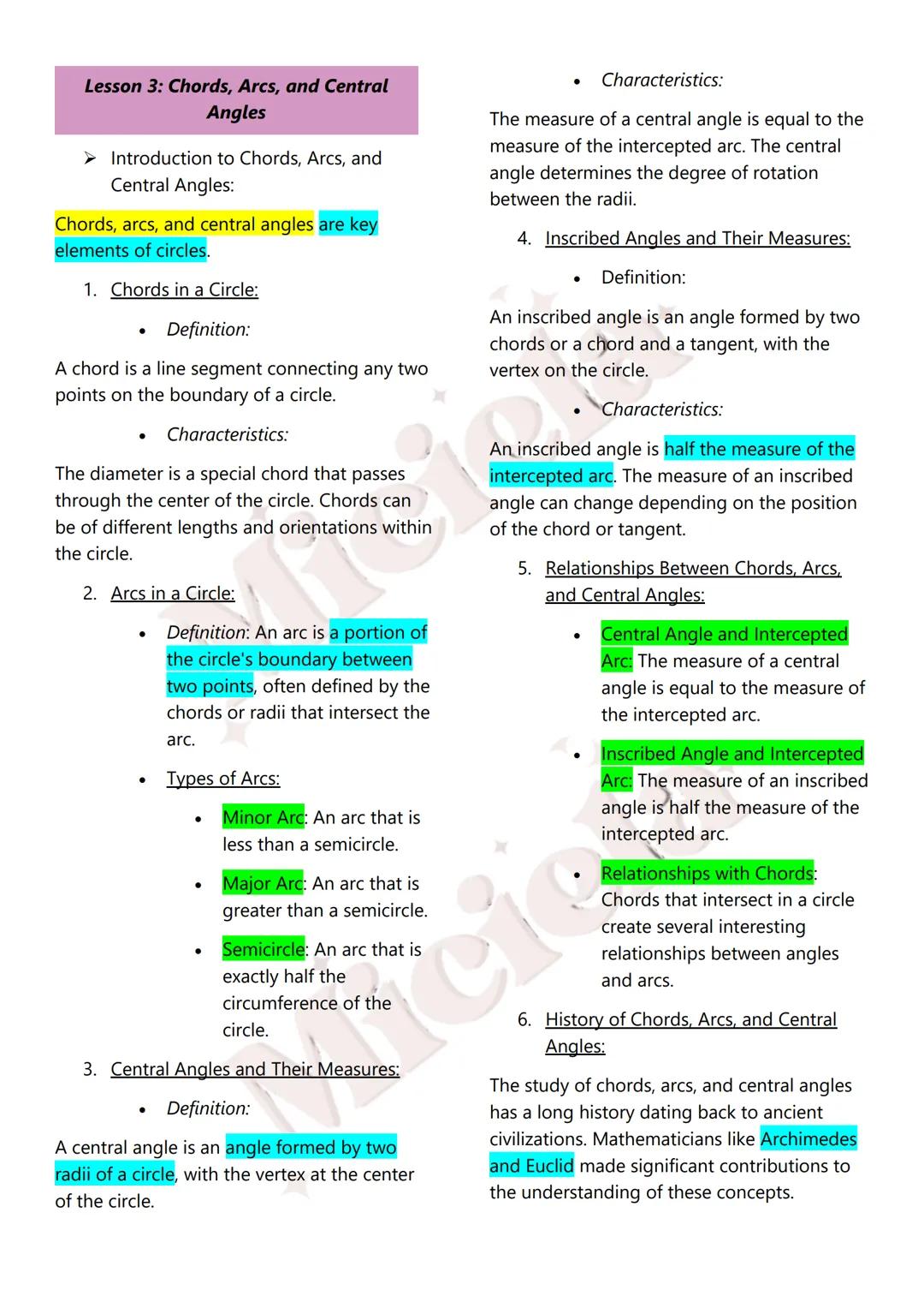 Miciela
ALL RIGHTS RESERVED MATH 10
Table of Contents:
1st Quarter
1. Sequences
Introduction to Sequences
Terms and Notation
Recursive and E