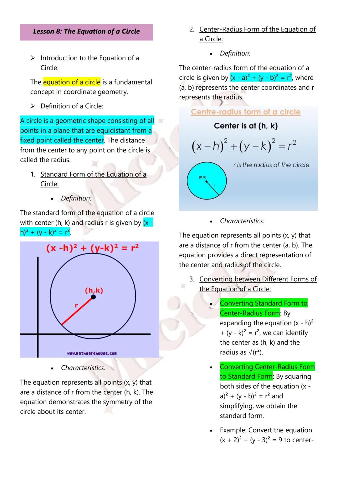Miciela
ALL RIGHTS RESERVED MATH 10
Table of Contents:
1st Quarter
1. Sequences
Introduction to Sequences
Terms and Notation
Recursive and E