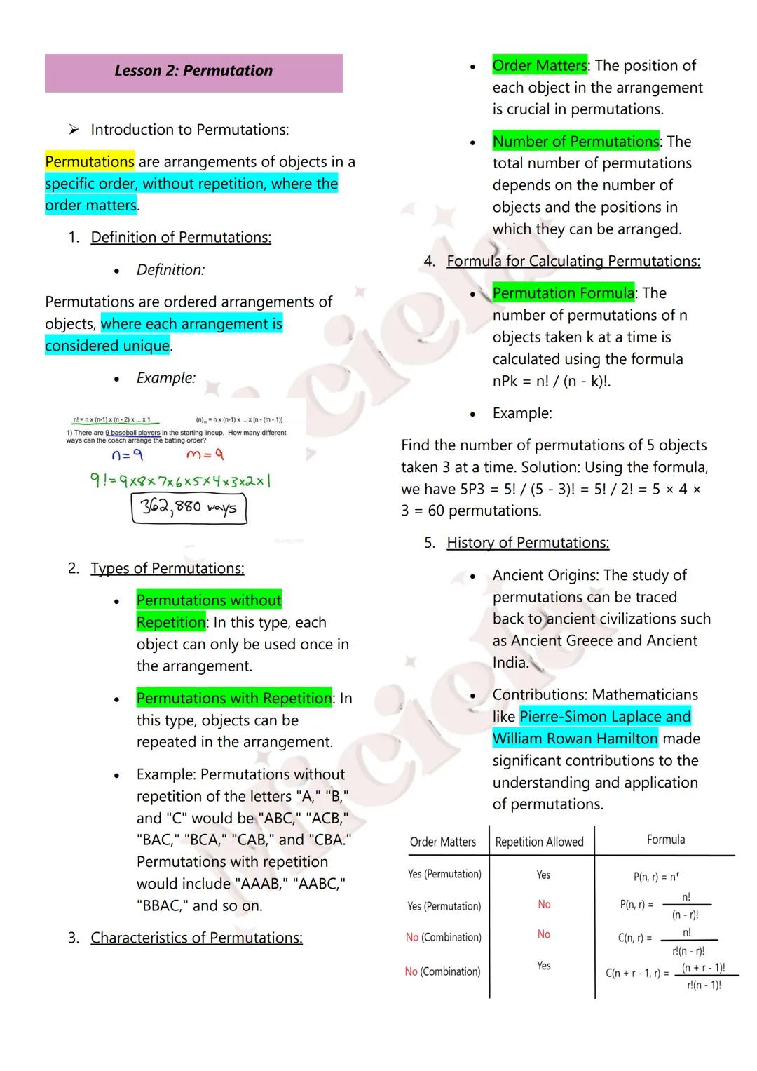 Miciela
ALL RIGHTS RESERVED MATH 10
Table of Contents:
1st Quarter
1. Sequences
Introduction to Sequences
Terms and Notation
Recursive and E