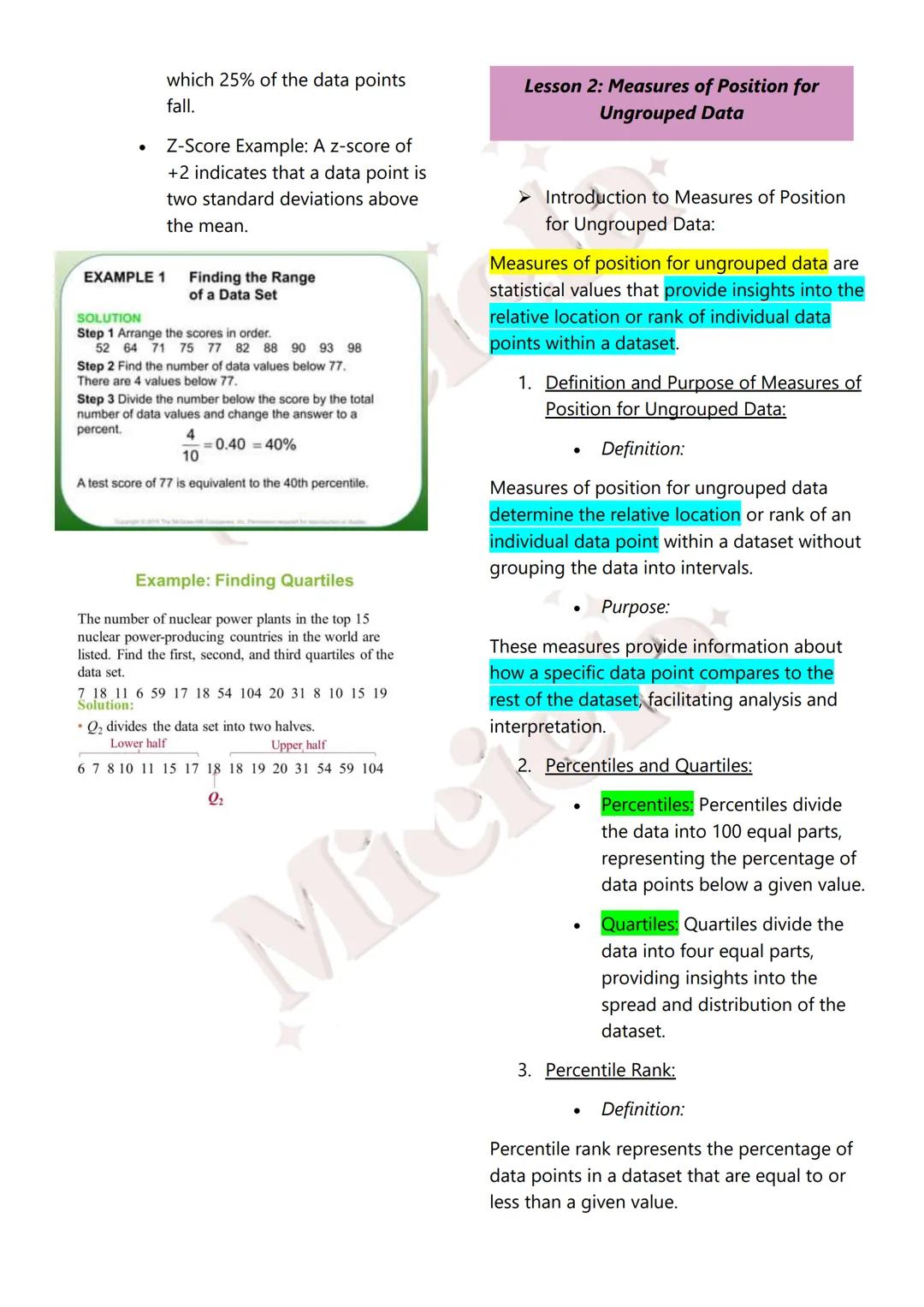 Miciela
ALL RIGHTS RESERVED MATH 10
Table of Contents:
1st Quarter
1. Sequences
Introduction to Sequences
Terms and Notation
Recursive and E