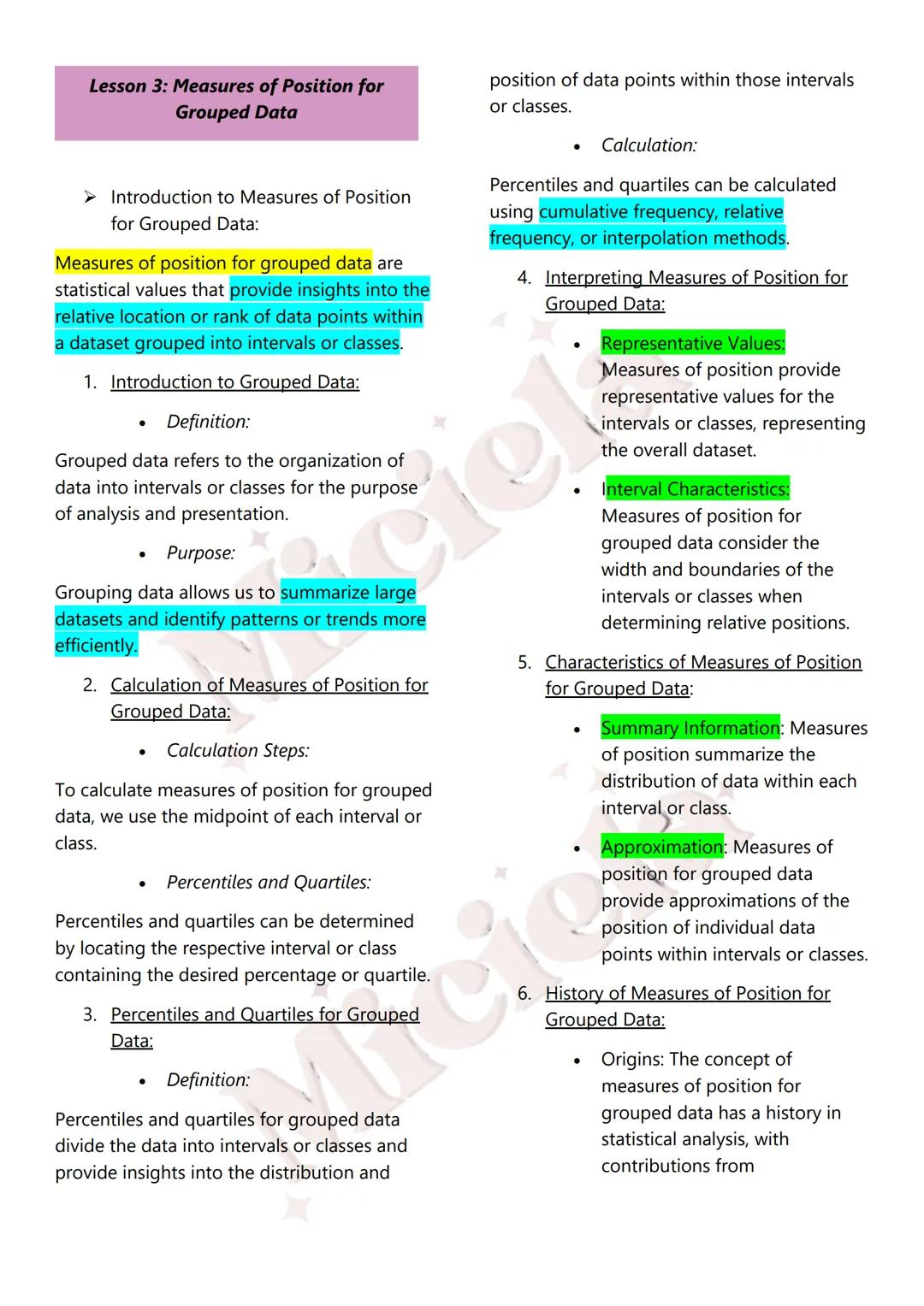 Miciela
ALL RIGHTS RESERVED MATH 10
Table of Contents:
1st Quarter
1. Sequences
Introduction to Sequences
Terms and Notation
Recursive and E