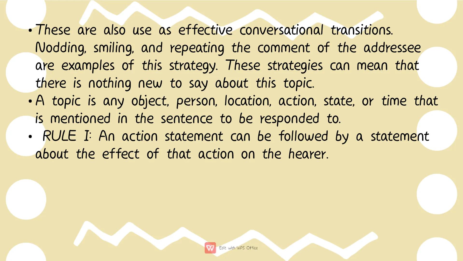 # Types of
Communicative
Strategy A. Nomination
• This is usually used at the beginning of the interaction to
set the purpose of the convers