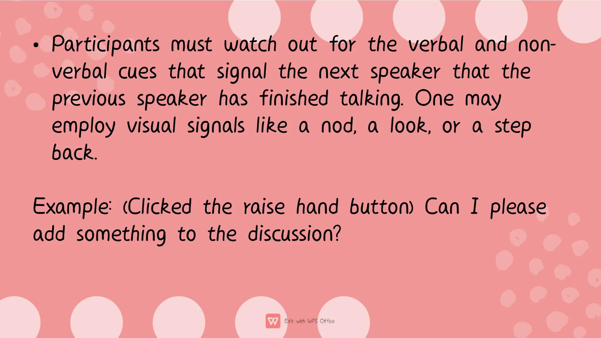 # Types of
Communicative
Strategy A. Nomination
• This is usually used at the beginning of the interaction to
set the purpose of the convers