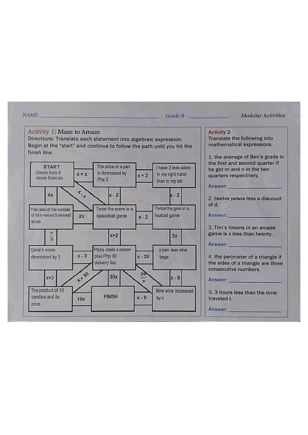 6,5,4,6,2,0,5,1
Mode
Since 5 and 6 occur the same
number of times in the data set,
then the mode is both 5 and 6.
The data set is bimodal.
M