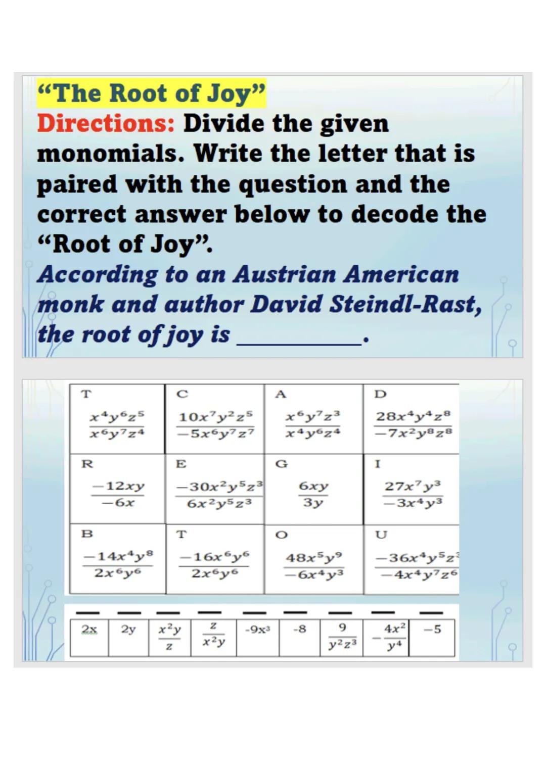 6,5,4,6,2,0,5,1
Mode
Since 5 and 6 occur the same
number of times in the data set,
then the mode is both 5 and 6.
The data set is bimodal.
M