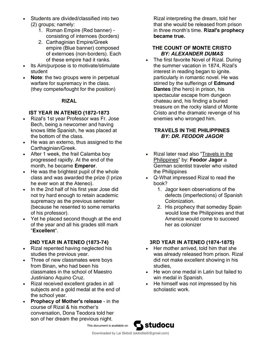 studocu
Rizal - UNIT 1 TO 4 (Encoded)
Life and Works of Rizal (University of Caloocan City)
Scan to open on Studocu
Studocu is not sponsored