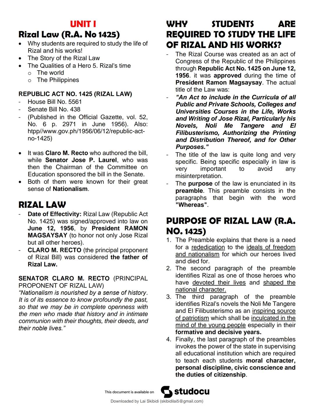 studocu
Rizal - UNIT 1 TO 4 (Encoded)
Life and Works of Rizal (University of Caloocan City)
Scan to open on Studocu
Studocu is not sponsored