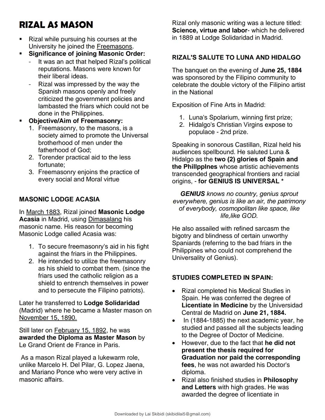 studocu
Rizal - UNIT 1 TO 4 (Encoded)
Life and Works of Rizal (University of Caloocan City)
Scan to open on Studocu
Studocu is not sponsored