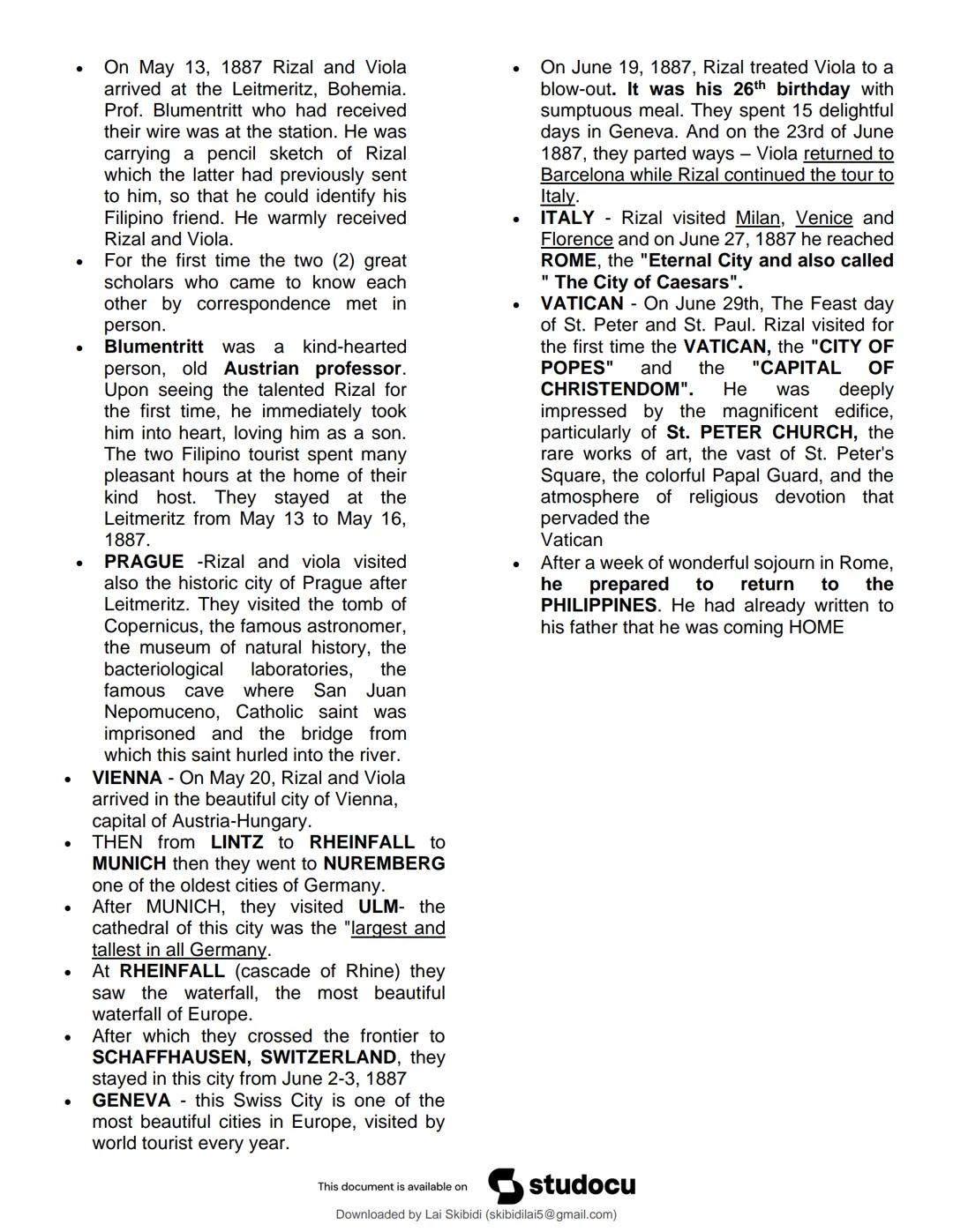 studocu
Rizal - UNIT 1 TO 4 (Encoded)
Life and Works of Rizal (University of Caloocan City)
Scan to open on Studocu
Studocu is not sponsored