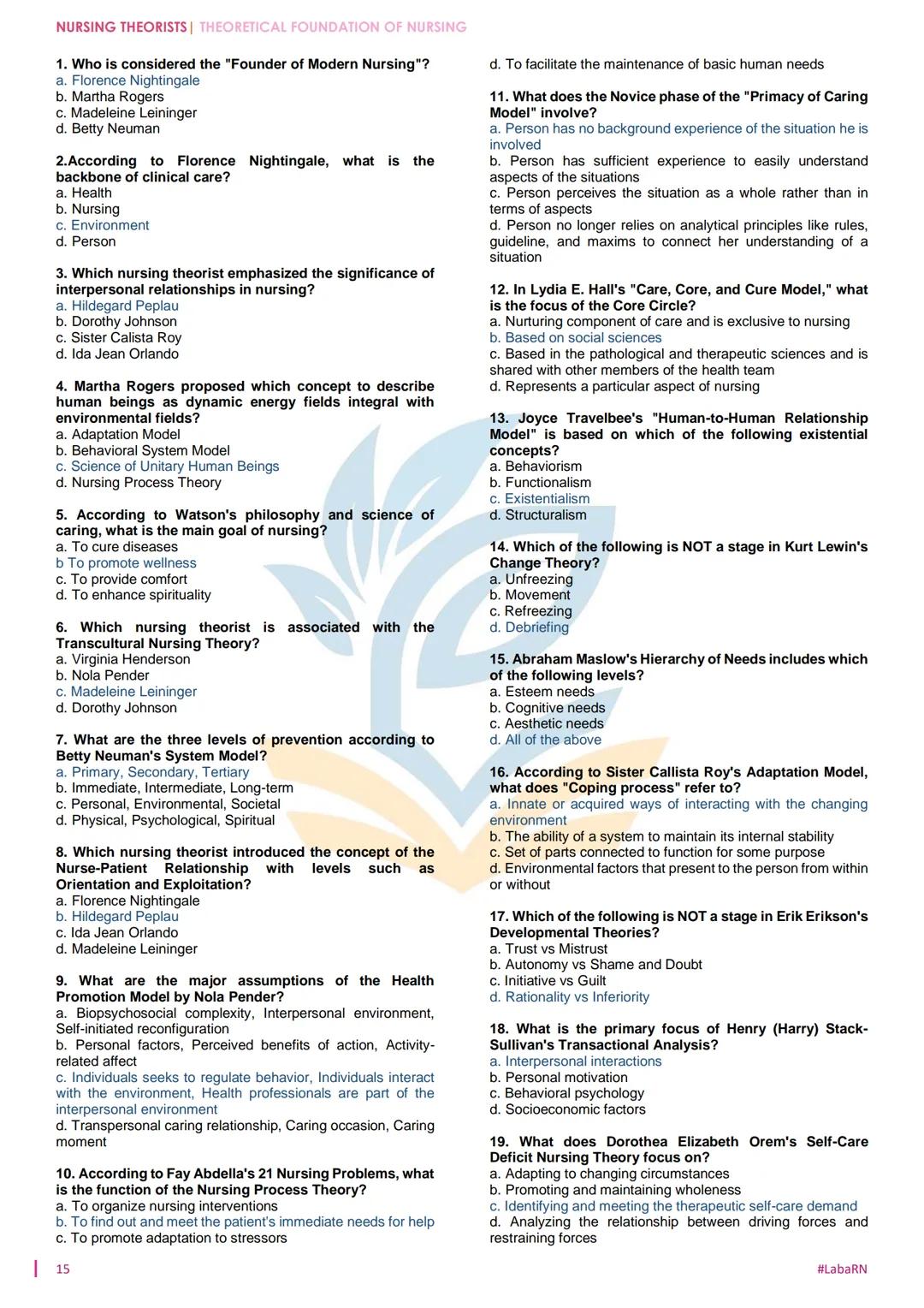 NURSING THEORISTS
THEORETICAL FOUNDATION OF NURSING
NURSING THEORIES
- The beginning of nursing theory development can be
traced to Florence