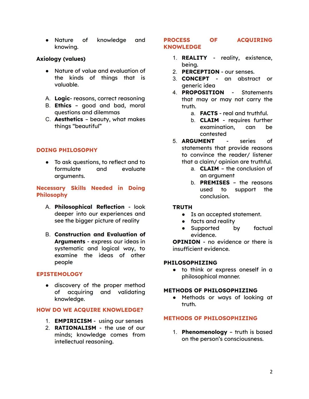 INTRO TO PHILOSOPHY OF THE HUMAN PERSON
1ST TO 2ND QUARTER | 1ST SEMESTER
PHILOSOPHY
• Etymology (origin of words) Philo means "Love" and So