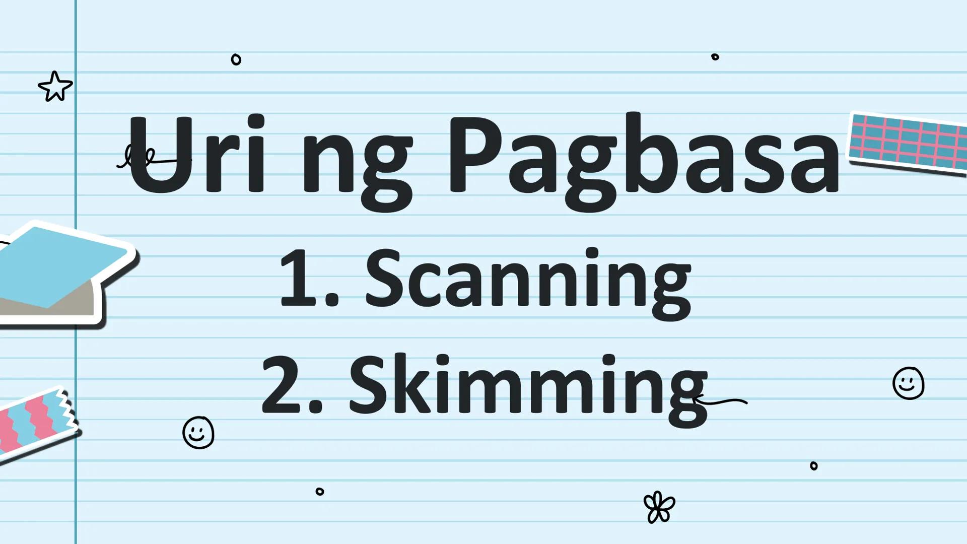le
☆
Pagbasa at Pagsusuri
ng Iba't Ibang Teksto
Tungo sa
Pananaliksik
😊 UNANG
KWARTER NILALAMAN
PAMANTAYANG
PANGNILALAMAN
PAMANTAYAN SA PAG