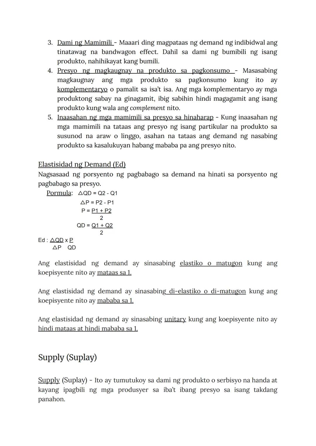 DEMAND
Demand - Ito ay tumutukoy sa dami ng produkto o serbisyo na gusto at kayang
bilhin ng mamimili sa iba't ibang presyo sa isang takdang