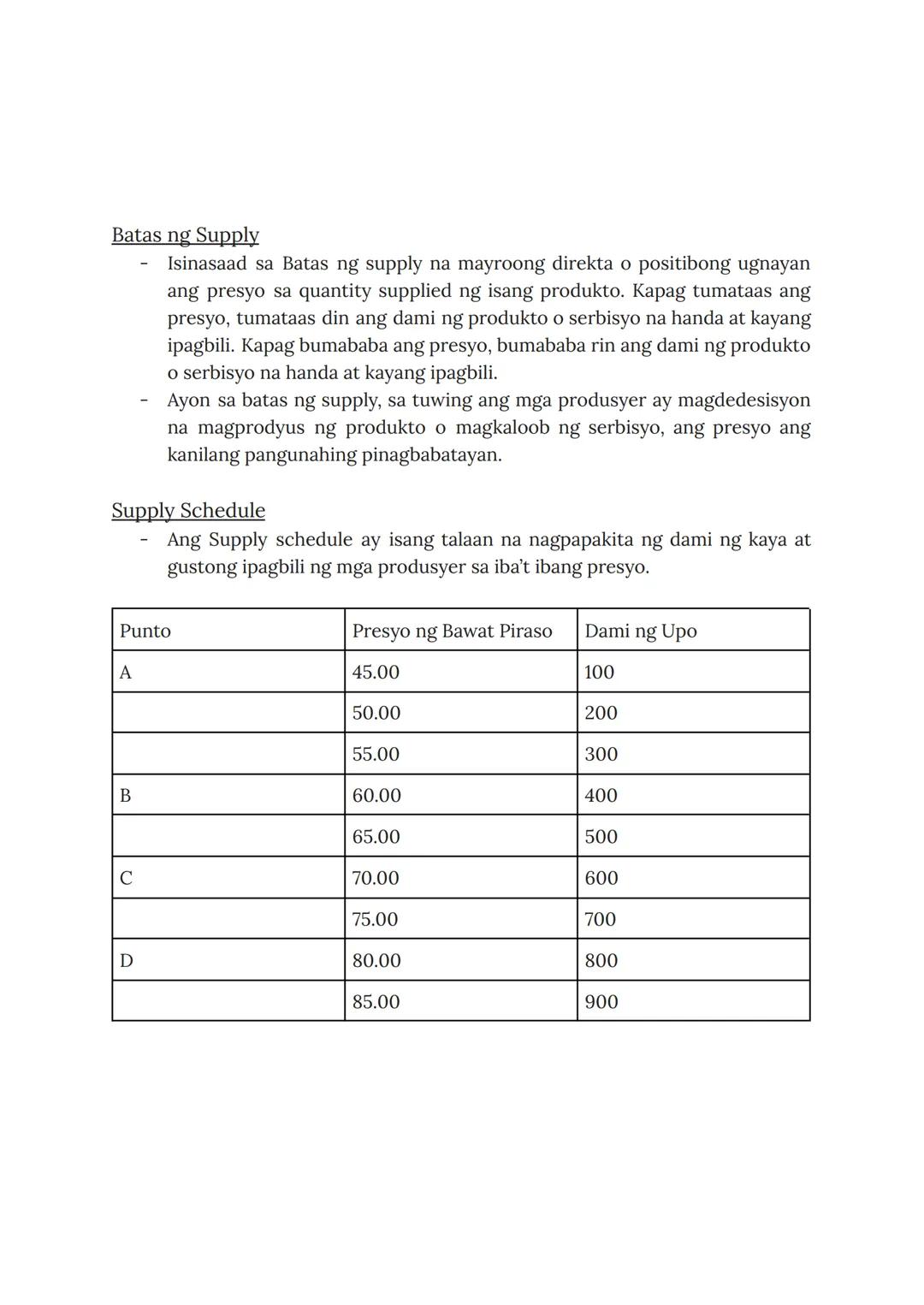 DEMAND
Demand - Ito ay tumutukoy sa dami ng produkto o serbisyo na gusto at kayang
bilhin ng mamimili sa iba't ibang presyo sa isang takdang