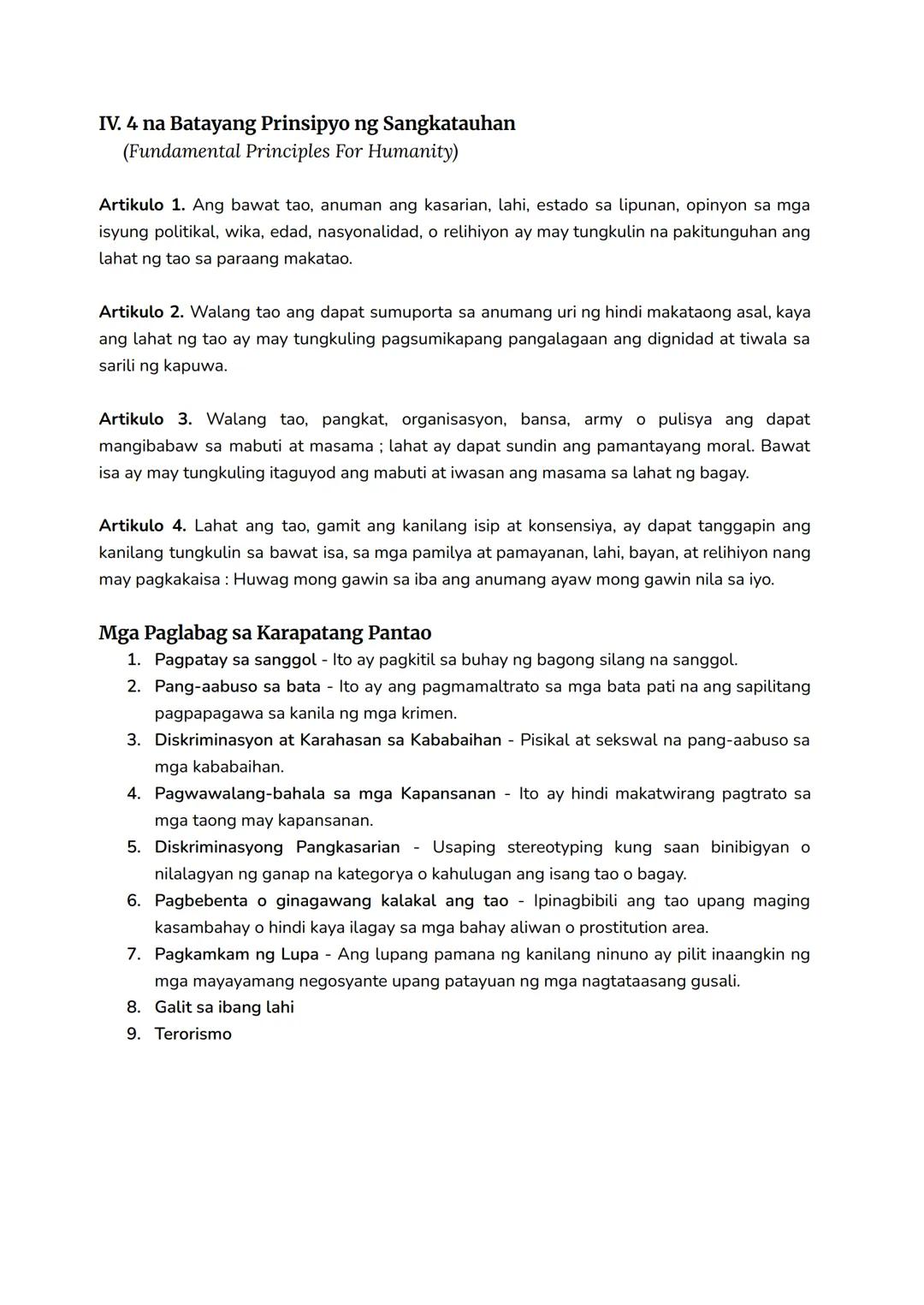 Modyul 5: Karapatan at Tungkulin
I.
Karapatan at Tungkulin
Karapatan
- Ang Karapatan ay ang kapangyarihang moral na gawin, hawakan, pakinaba