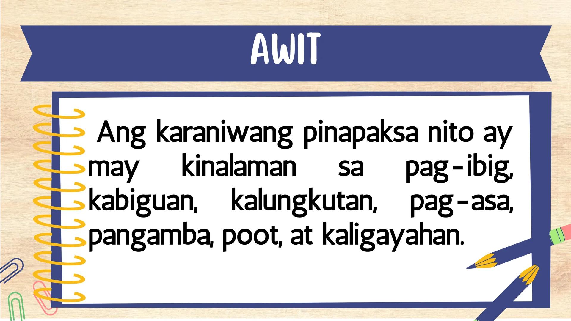 # FILIPINO 9
Ikalawang Markahan MGA KASANAYANG DAPAT MONG MATUTUHAN:
• Nasusuri ang pagkakaiba at pagkakatulad ng estilo ng pagbuo ng tanka