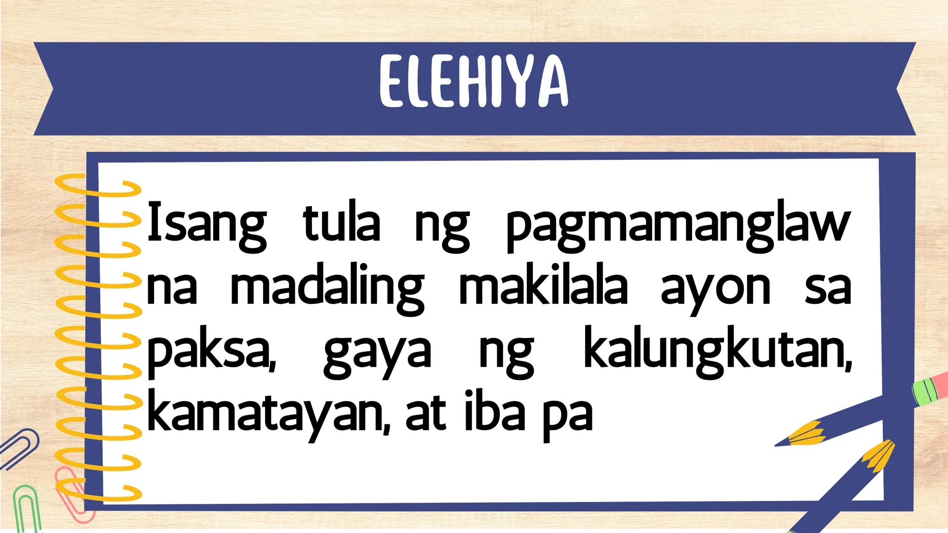# FILIPINO 9
Ikalawang Markahan MGA KASANAYANG DAPAT MONG MATUTUHAN:
• Nasusuri ang pagkakaiba at pagkakatulad ng estilo ng pagbuo ng tanka