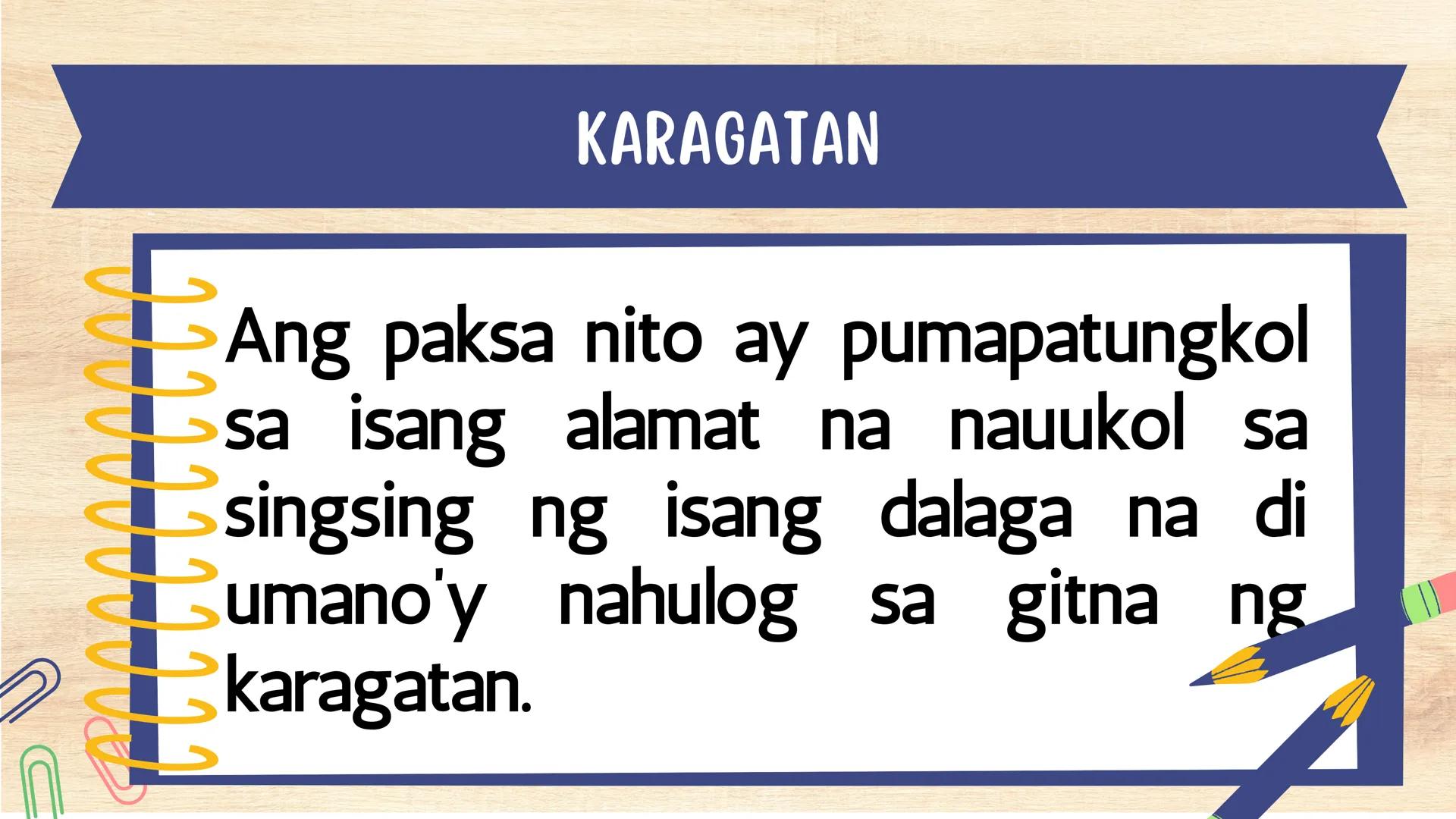 # FILIPINO 9
Ikalawang Markahan MGA KASANAYANG DAPAT MONG MATUTUHAN:
• Nasusuri ang pagkakaiba at pagkakatulad ng estilo ng pagbuo ng tanka
