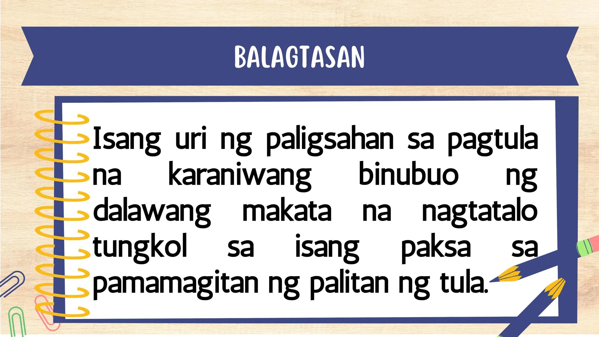 # FILIPINO 9
Ikalawang Markahan MGA KASANAYANG DAPAT MONG MATUTUHAN:
• Nasusuri ang pagkakaiba at pagkakatulad ng estilo ng pagbuo ng tanka
