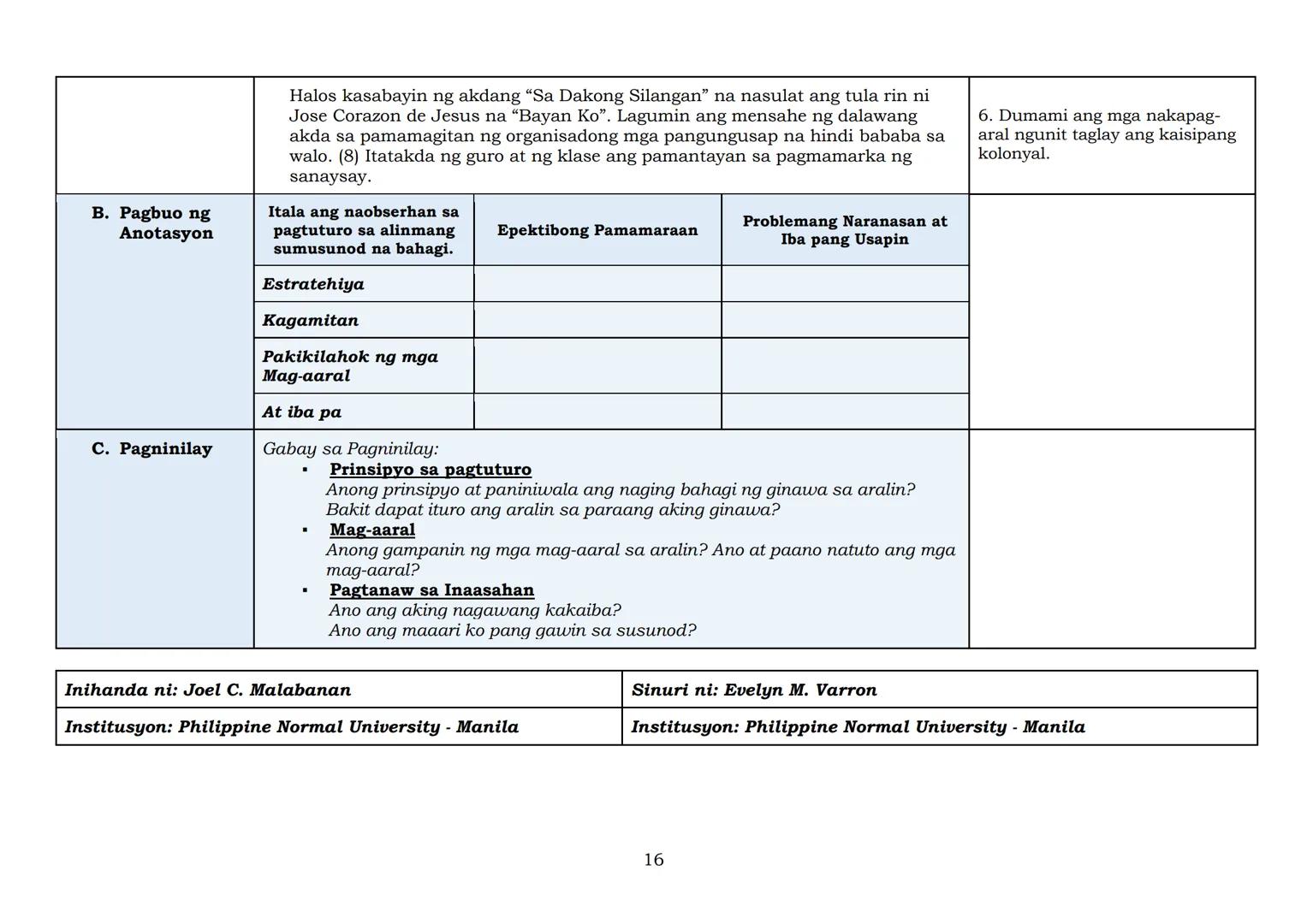 8
Modelong Banghay Aralin
sa Filipino
Kuwarter 2
Aralin
1
IMPLEMENTATION OF THE MATATAG K TO 10 CURRICULUM
DepED
DEPARTMENT OF EDUCATION
PAG