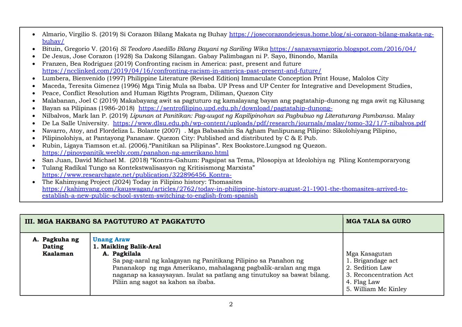 8
Modelong Banghay Aralin
sa Filipino
Kuwarter 2
Aralin
1
IMPLEMENTATION OF THE MATATAG K TO 10 CURRICULUM
DepED
DEPARTMENT OF EDUCATION
PAG