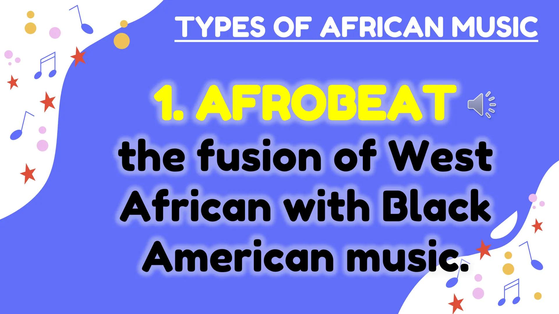 # Music of
# AFRICA
Afro-Latin American and Popular Music # TRADITIONAL
MUSIC
OF
AFRICA African traditional music
is mainly functional i