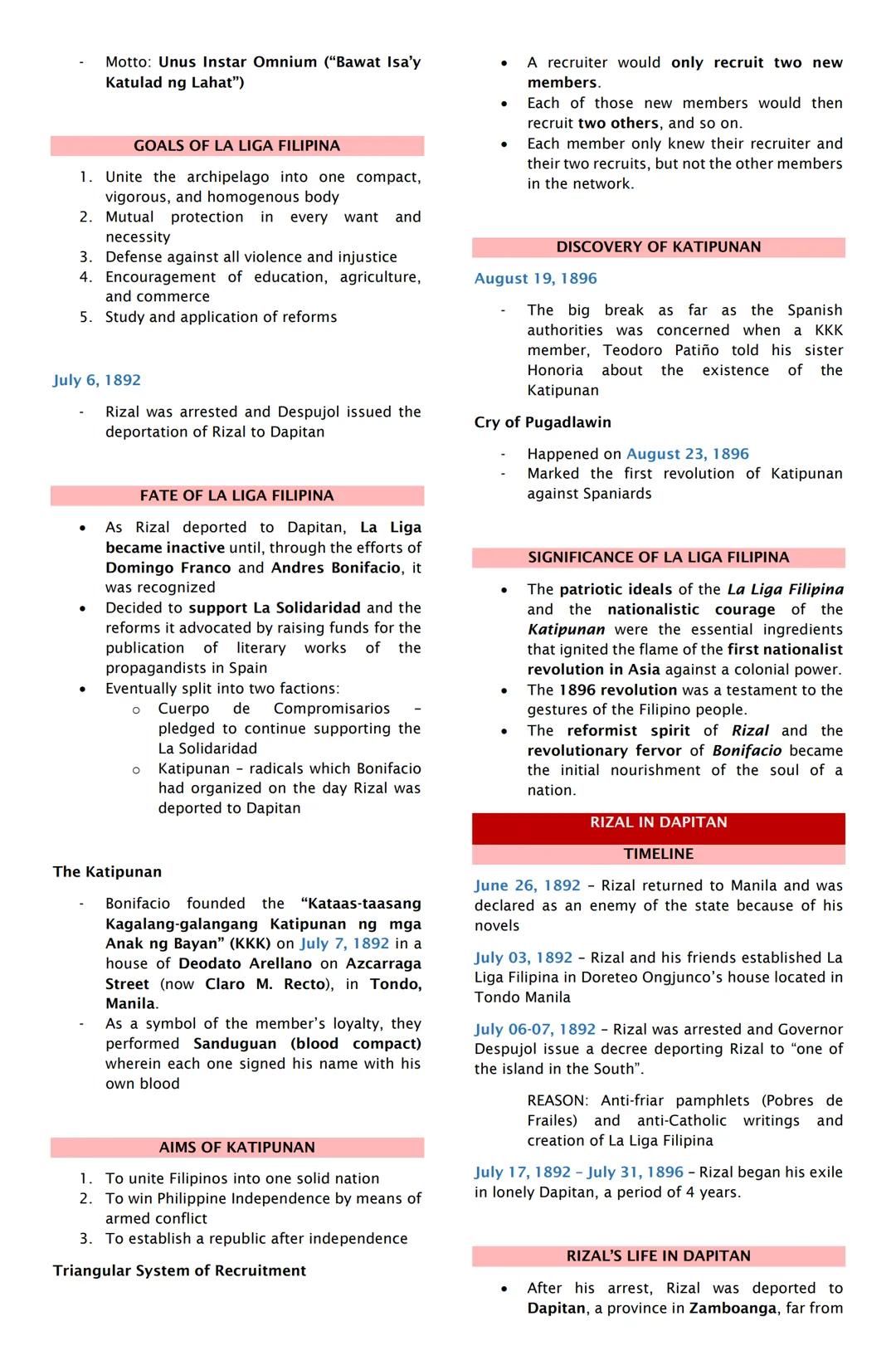 REPUBLIC ACT 1425: RIZAL LAW
Sen. Claro M. Recto
Main proponent of Rizal Bill (Senate Bill 438)
He believed TLAWR would be instrumental in
t