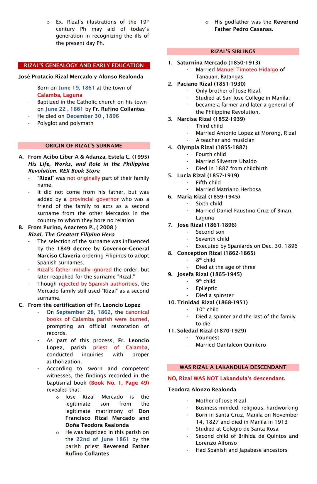 REPUBLIC ACT 1425: RIZAL LAW
Sen. Claro M. Recto
Main proponent of Rizal Bill (Senate Bill 438)
He believed TLAWR would be instrumental in
t