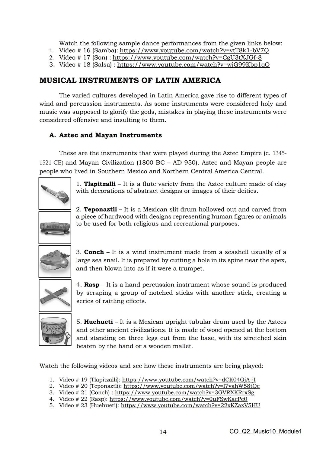 10
DepED
DEPARTMENT OF EDUCATION
Music
Quarter 2 - Module 1:
Afro-Latin American
and Popular Music
CO_Q2_Music10_Module1
ALTERNATIVE DELI
