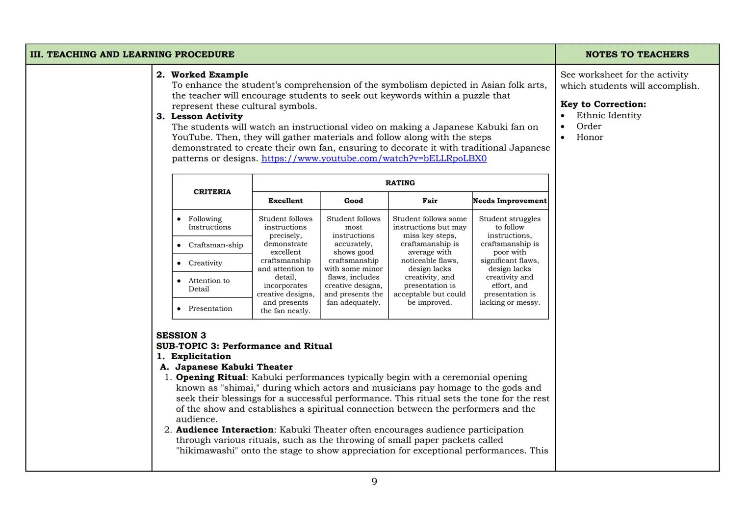 8
Lesson Exemplar
for Music and Arts
Quarter 2
Lesson
1
PILOT IMPLEMENTATION OF THE MATATAG K TO 10 CURRICULUM
DepED
DEPARTMENT OF EDUCA
