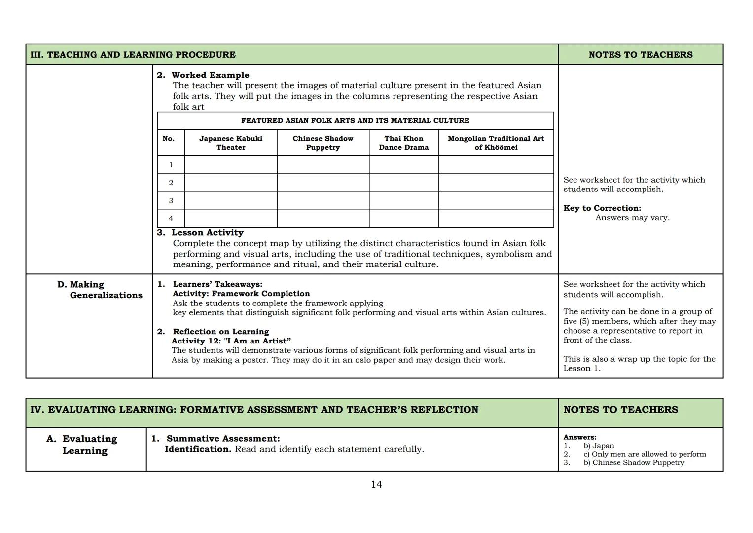 8
Lesson Exemplar
for Music and Arts
Quarter 2
Lesson
1
PILOT IMPLEMENTATION OF THE MATATAG K TO 10 CURRICULUM
DepED
DEPARTMENT OF EDUCA