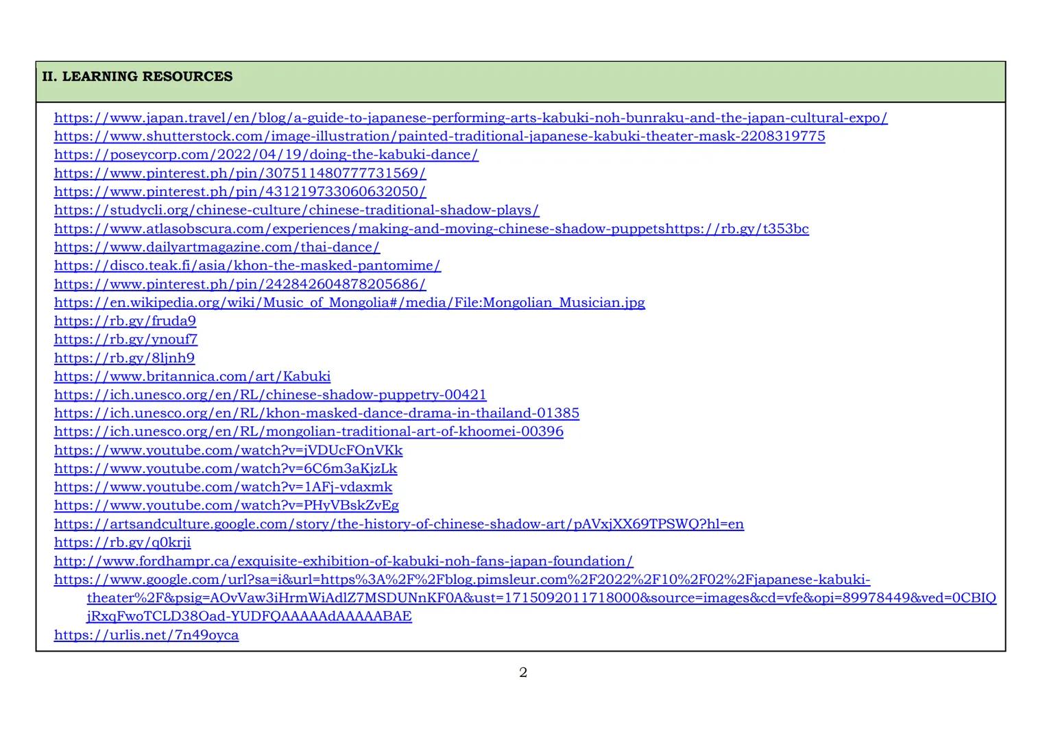 8
Lesson Exemplar
for Music and Arts
Quarter 2
Lesson
1
PILOT IMPLEMENTATION OF THE MATATAG K TO 10 CURRICULUM
DepED
DEPARTMENT OF EDUCA