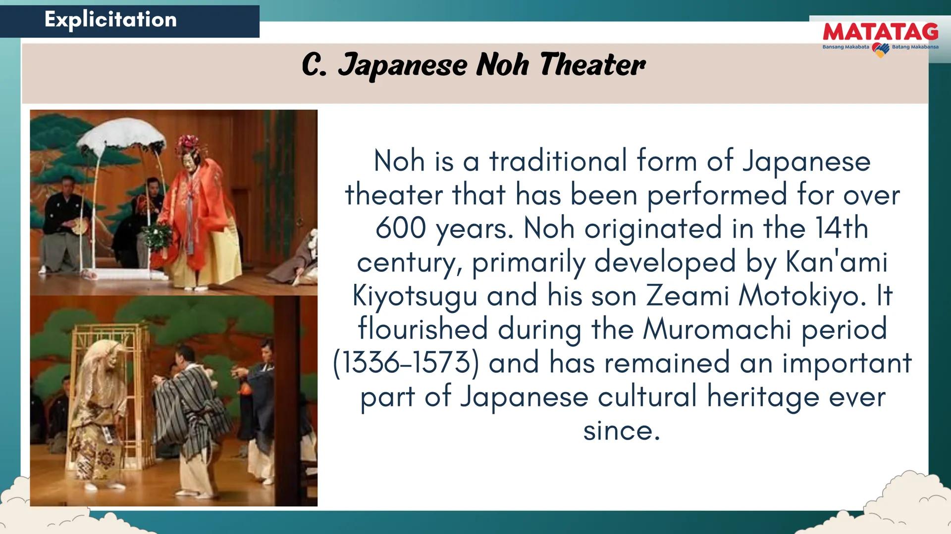 DepED
Q2 Music and Arts Week 3-4
TRADITIONAL
MATATAG
Bansang Makabata Batang Makabansa
ASIAN FOLK ARTS
AND NEW CREATIVE
TRENDS # Learn