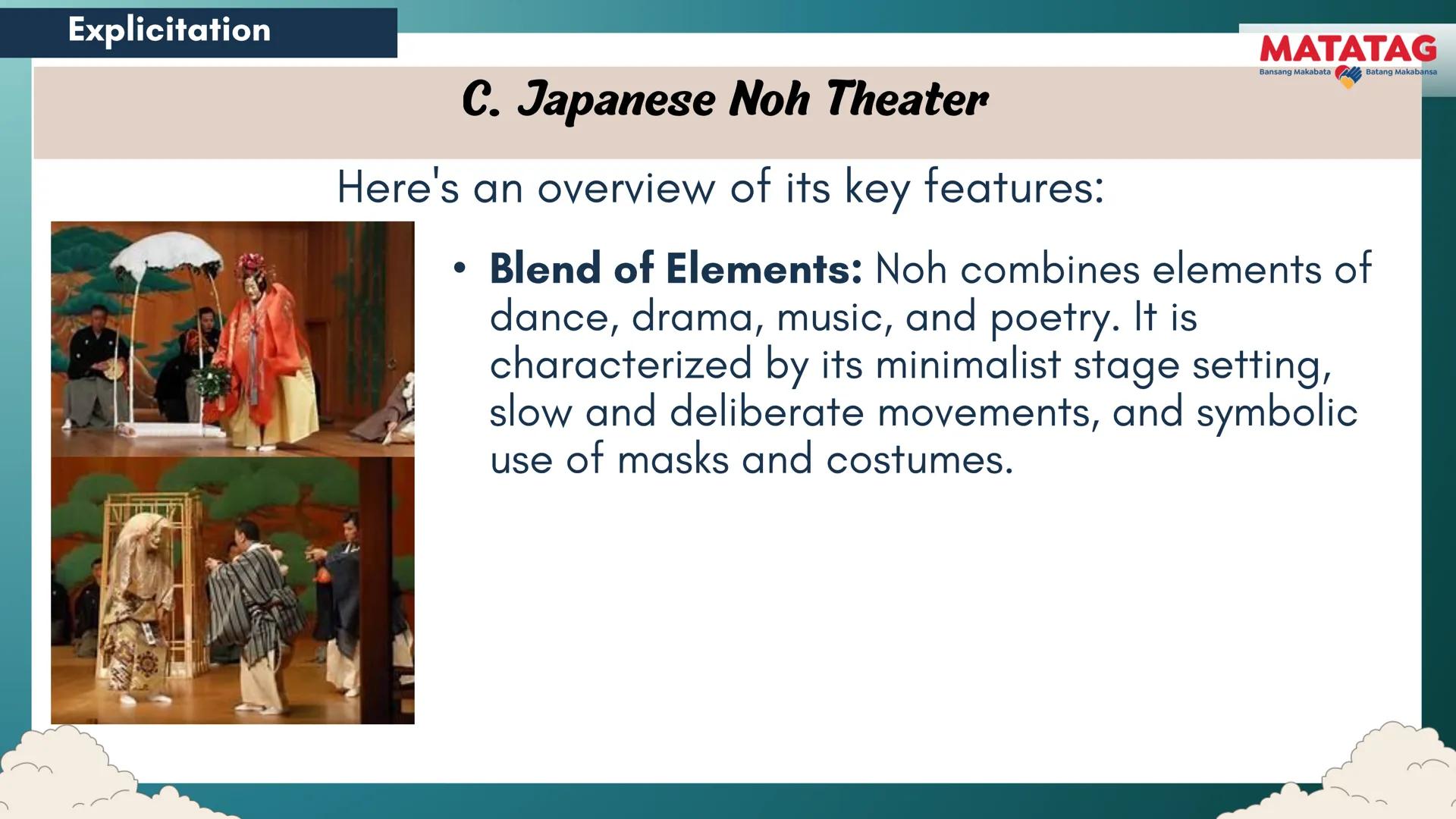 DepED
Q2 Music and Arts Week 3-4
TRADITIONAL
MATATAG
Bansang Makabata Batang Makabansa
ASIAN FOLK ARTS
AND NEW CREATIVE
TRENDS # Learn