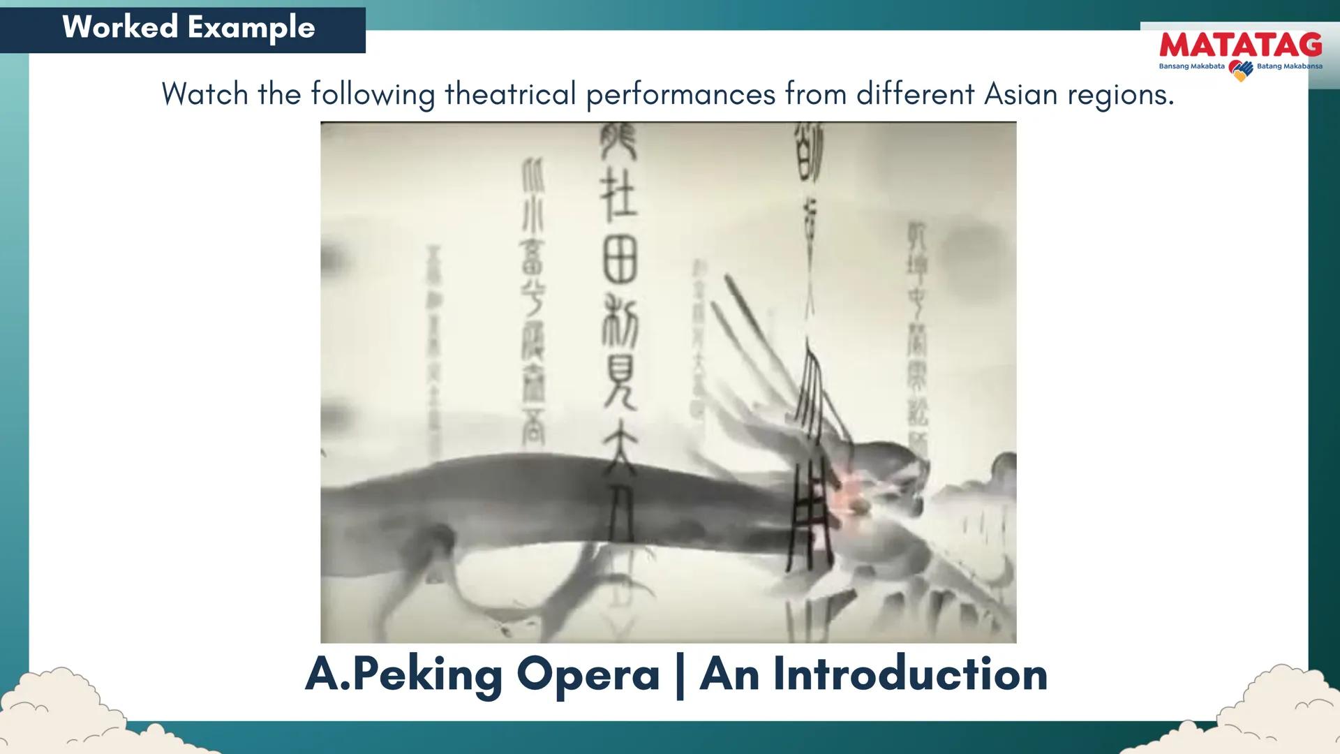 DepED
Q2 Music and Arts Week 3-4
TRADITIONAL
MATATAG
Bansang Makabata Batang Makabansa
ASIAN FOLK ARTS
AND NEW CREATIVE
TRENDS # Learn