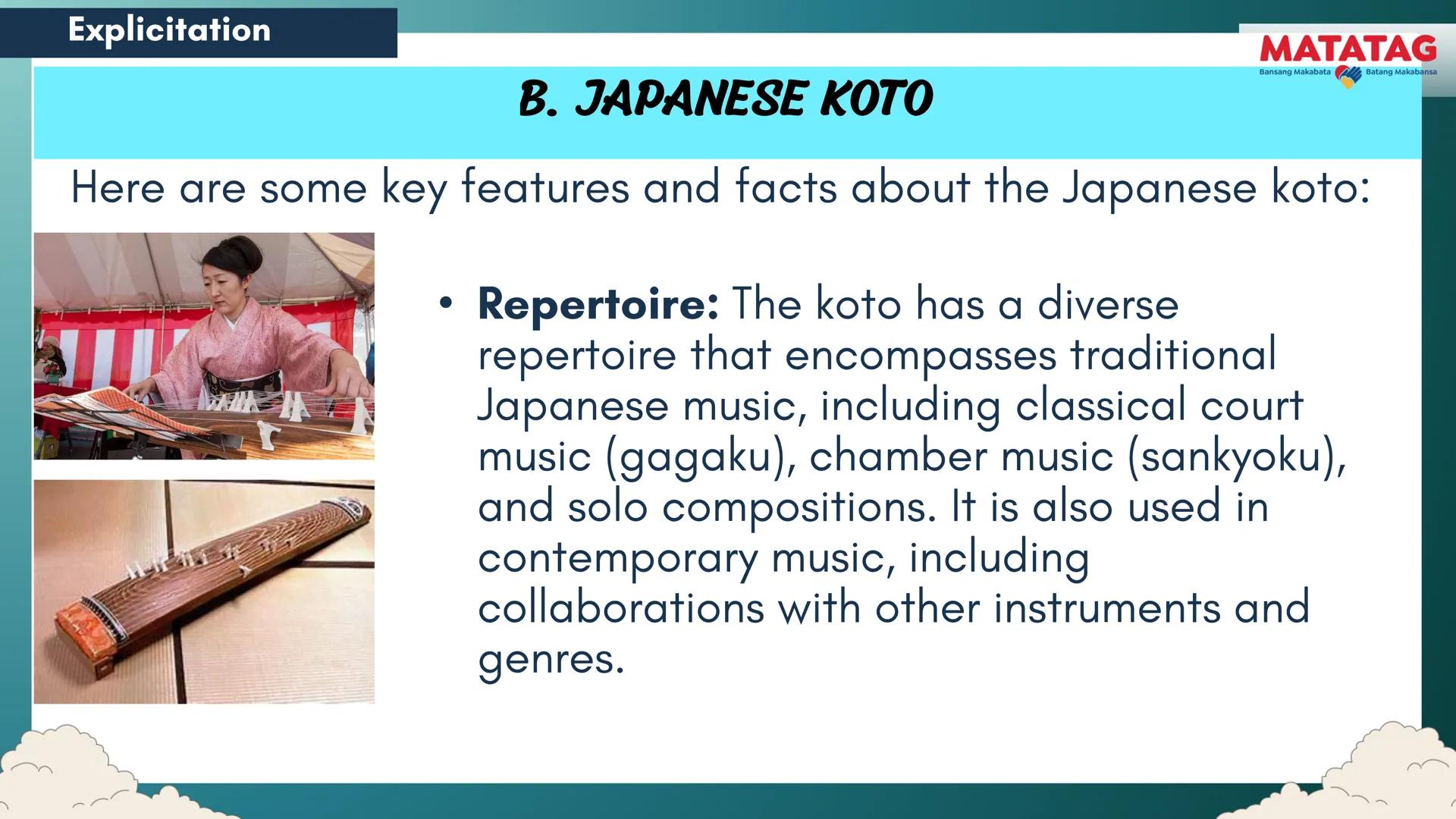 DepED
Q2 Music and Arts Week 3-4
TRADITIONAL
MATATAG
Bansang Makabata Batang Makabansa
ASIAN FOLK ARTS
AND NEW CREATIVE
TRENDS # Learn