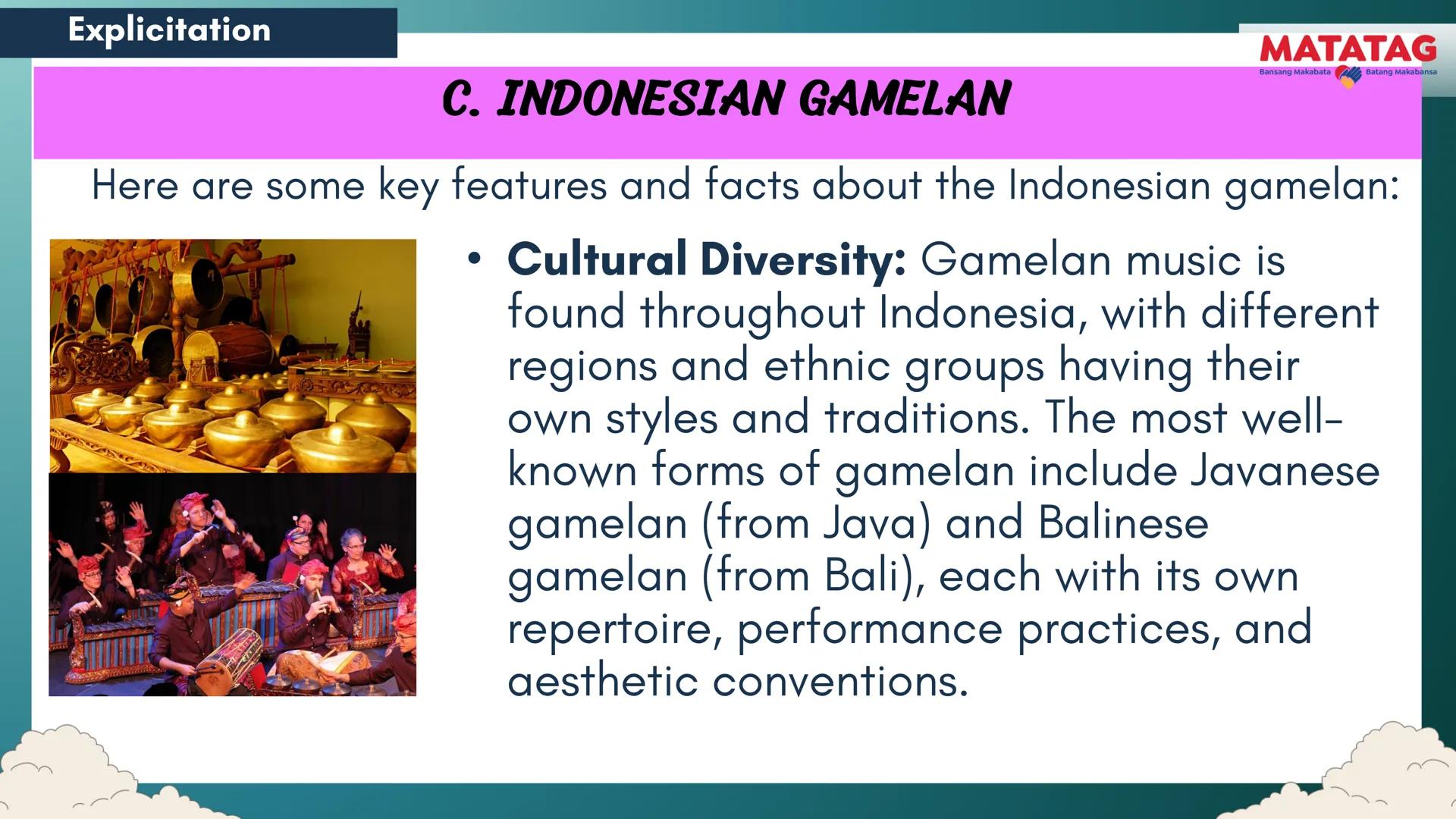 DepED
Q2 Music and Arts Week 3-4
TRADITIONAL
MATATAG
Bansang Makabata Batang Makabansa
ASIAN FOLK ARTS
AND NEW CREATIVE
TRENDS # Learn