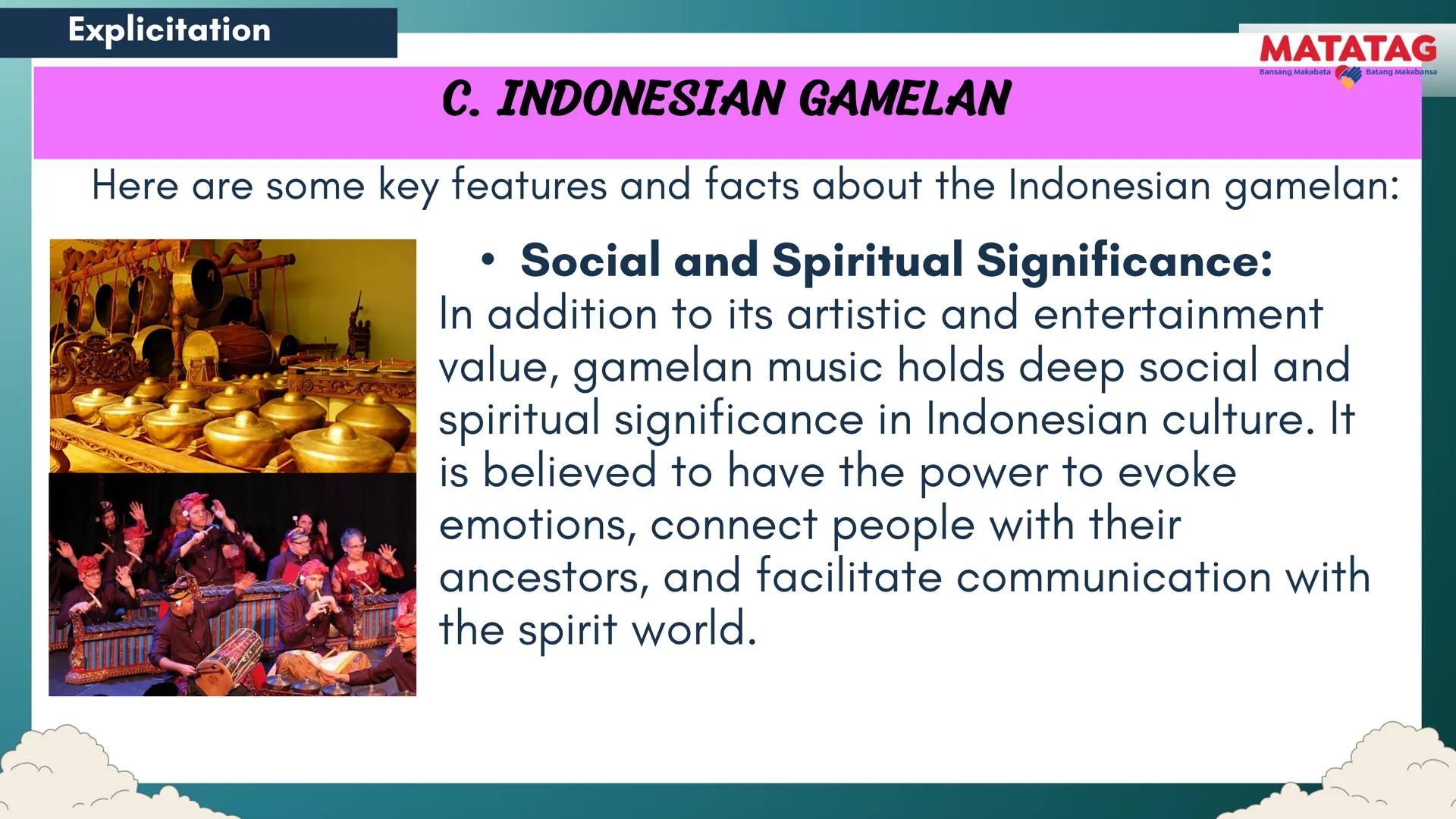 DepED
Q2 Music and Arts Week 3-4
TRADITIONAL
MATATAG
Bansang Makabata Batang Makabansa
ASIAN FOLK ARTS
AND NEW CREATIVE
TRENDS # Learn